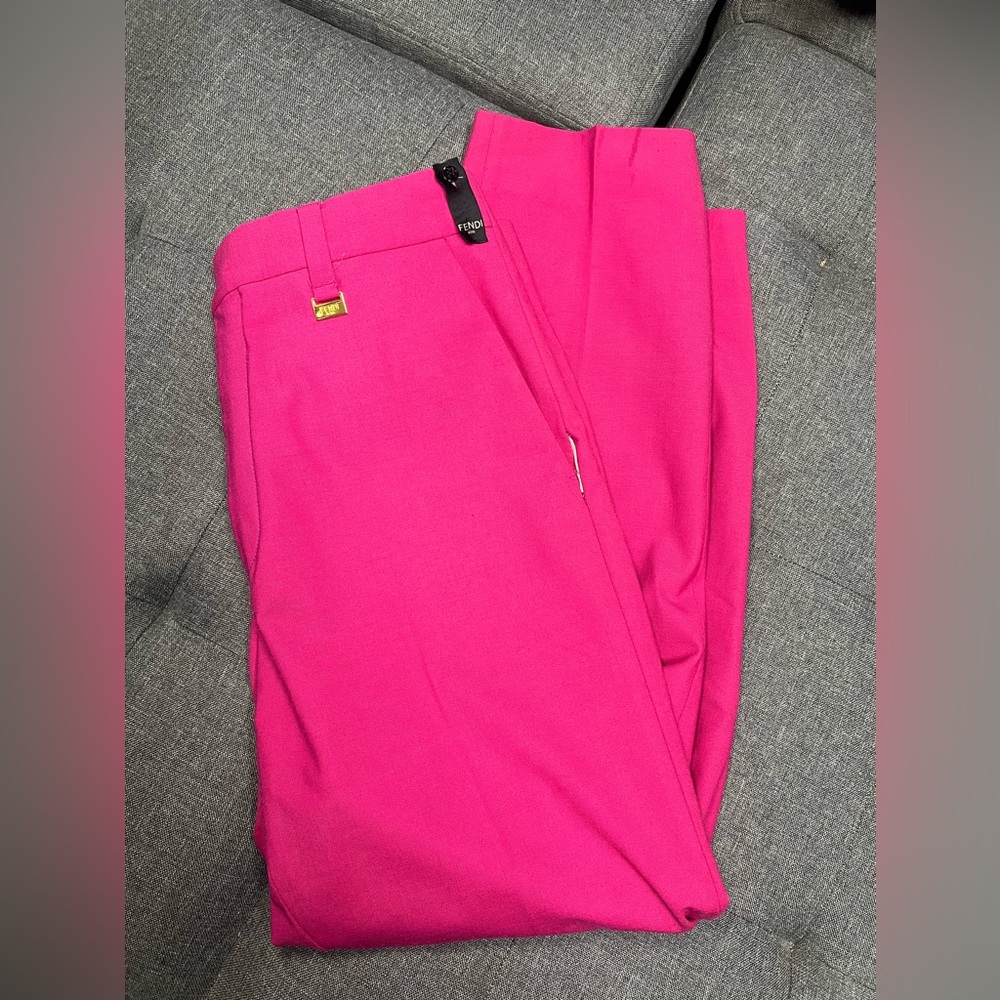 AUTHENTIC FENDI FUCHSIA HOT PINK PANTS.